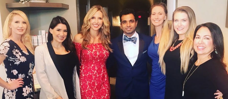 Dr. Anand with his staff of Beverly Hills Rejuvenation Center at Austin